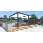 Tonnelle Bioclimatique Zéphir 6x4 m en aluminium avec lames motorisées – Image 2