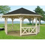 PALMAKO Tonnelle de jardin Betty 18 m² en bois massif lamellé-collé – Image 2