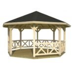 PALMAKO Tonnelle de jardin Betty 18 m² en bois massif lamellé-collé – Image 4