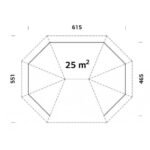 PALMAKO Tonnelle de jardin Betty 25 m² en bois massif lamellé-collé – Image 4