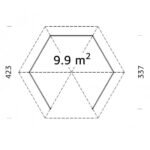 PALMAKO Tonnelle de jardin Betty 9.9 m² en bois massif lamellé-collé – Image 5