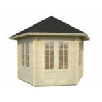 PALMAKO Tonnelle de jardin Hanna 7.6 m² avec plancher en bois massif 34 mm