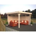 PALMAKO Tonnelle de jardin Lucy 12.5 m² en bois massif lamellé-collé – Image 2