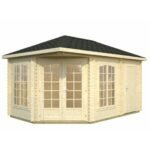 PALMAKO Tonnelle de jardin Mélanie 11 m² avec plancher en bois massif 28 mm