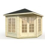 PALMAKO Tonnelle de jardin Mélanie 7 m² avec plancher en bois massif 28 mm