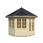 PALMAKO Tonnelle de jardin Véronica 6.7 m² avec plancher en bois massif 28 mm
