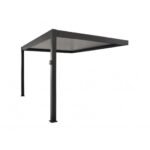 Tonnelle ZEPHIR adossée Bioclimatique 3x4M motorisée - Grey / Gris - PROLOISIRS – Image 2