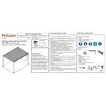 Tonnelle Zéphir Bioclim 3x4 m en aluminium avec lames orientables - Gris – Image 9