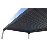 Tonnelle Zéphir Bioclim 3x4 m en aluminium avec lames orientables - Gris – Image 5