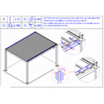 Tonnelle Zéphir Bioclim 3x4 m en aluminium avec lames orientables - Gris – Image 16